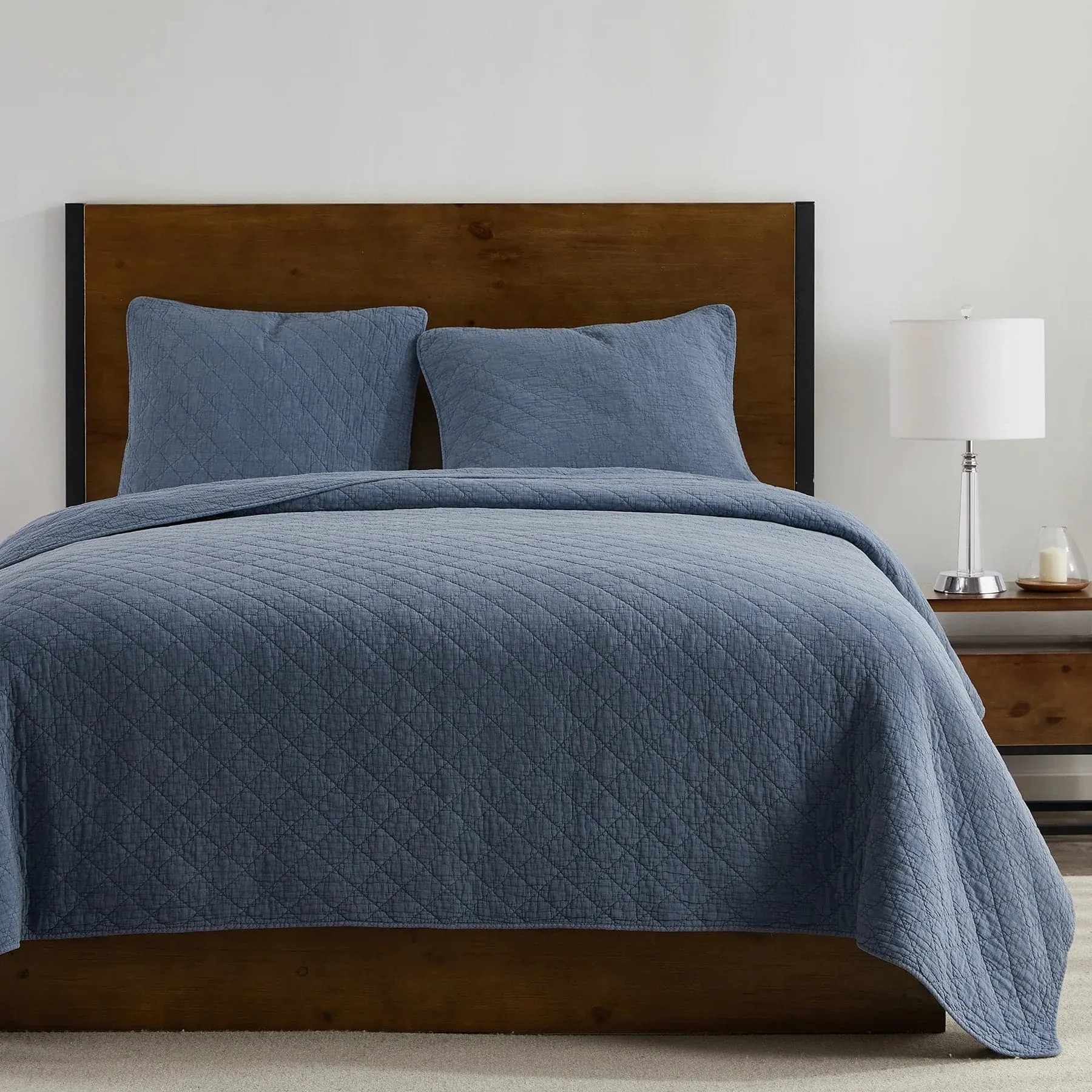 HiEnd Accents Stonewashed 100% Cotton Voile Gauze Quilt in Twin, Full, Queen, King