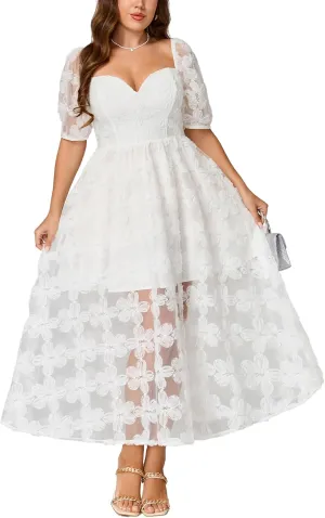 Lace Dresses for Women 2025 Elegant Classy Wedding Guest Cocktail Semi Formal Party Evening Floral Dresses