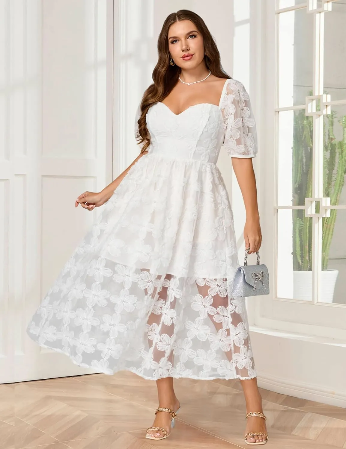 Lace Dresses for Women 2025 Elegant Classy Wedding Guest Cocktail Semi Formal Party Evening Floral Dresses
