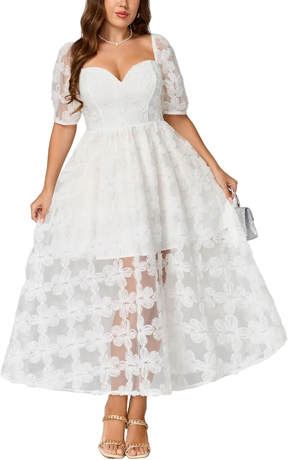 Lace Dresses for Women 2025 Elegant Classy Wedding Guest Cocktail Semi Formal Party Evening Floral Dresses