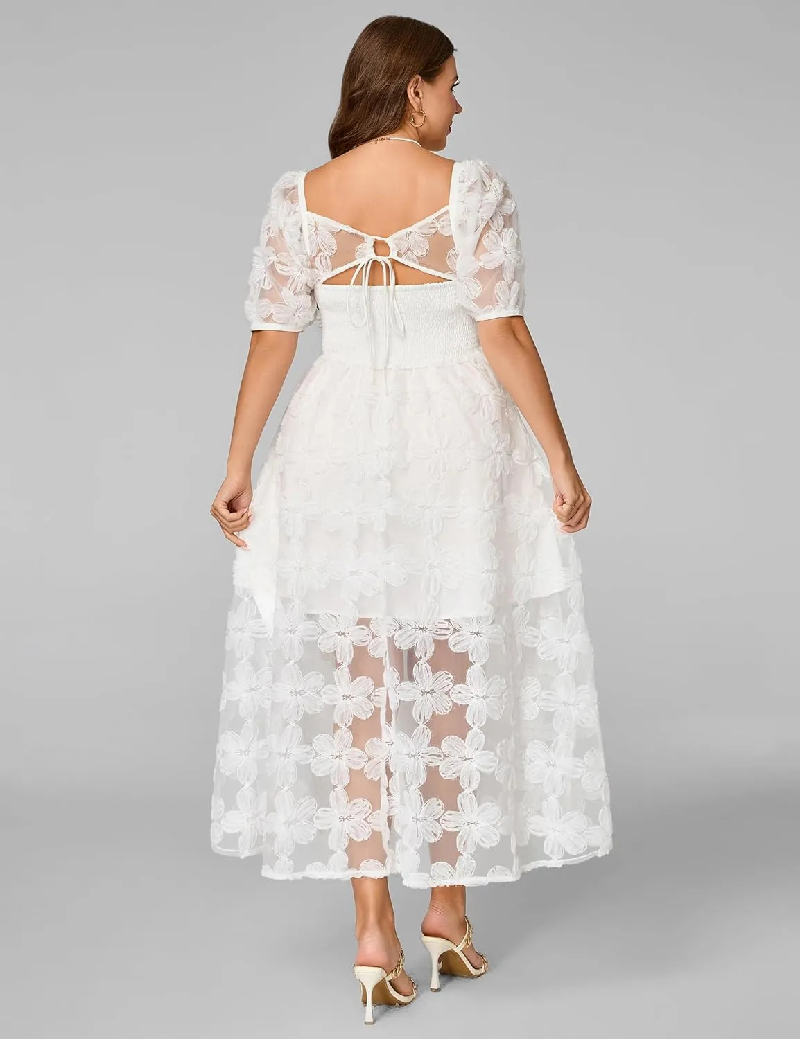 Lace Dresses for Women 2025 Elegant Classy Wedding Guest Cocktail Semi Formal Party Evening Floral Dresses